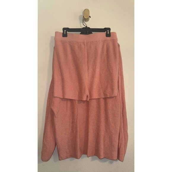 2 Piece Free People Beach Lounge Cozy Cotton Blend Sweater and Shorts Set L - Picture 5 of 8